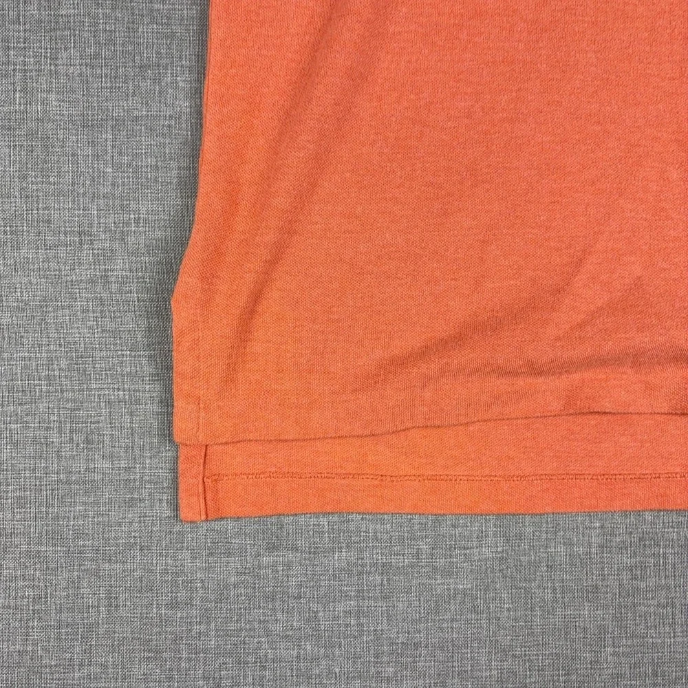Vintage Ralph Lauren Polo Shirt Mens Large Orange Cotton Short Sleeve